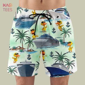 BEST Cruising Duck Hawaiian Shirt & Men Beach Shorts