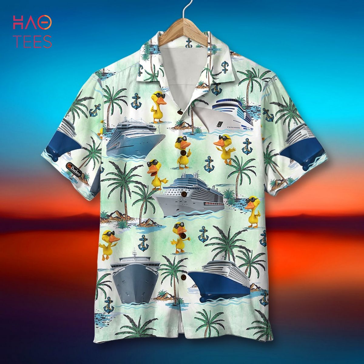 BEST Cruising Duck Hawaiian Shirt & Men Beach Shorts