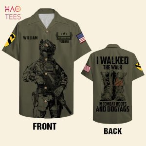 I Walked The Walk Personalized Veteran Hawaiian Shirt I Walked The Walk Personalized Veteran Hawaiian Shirt