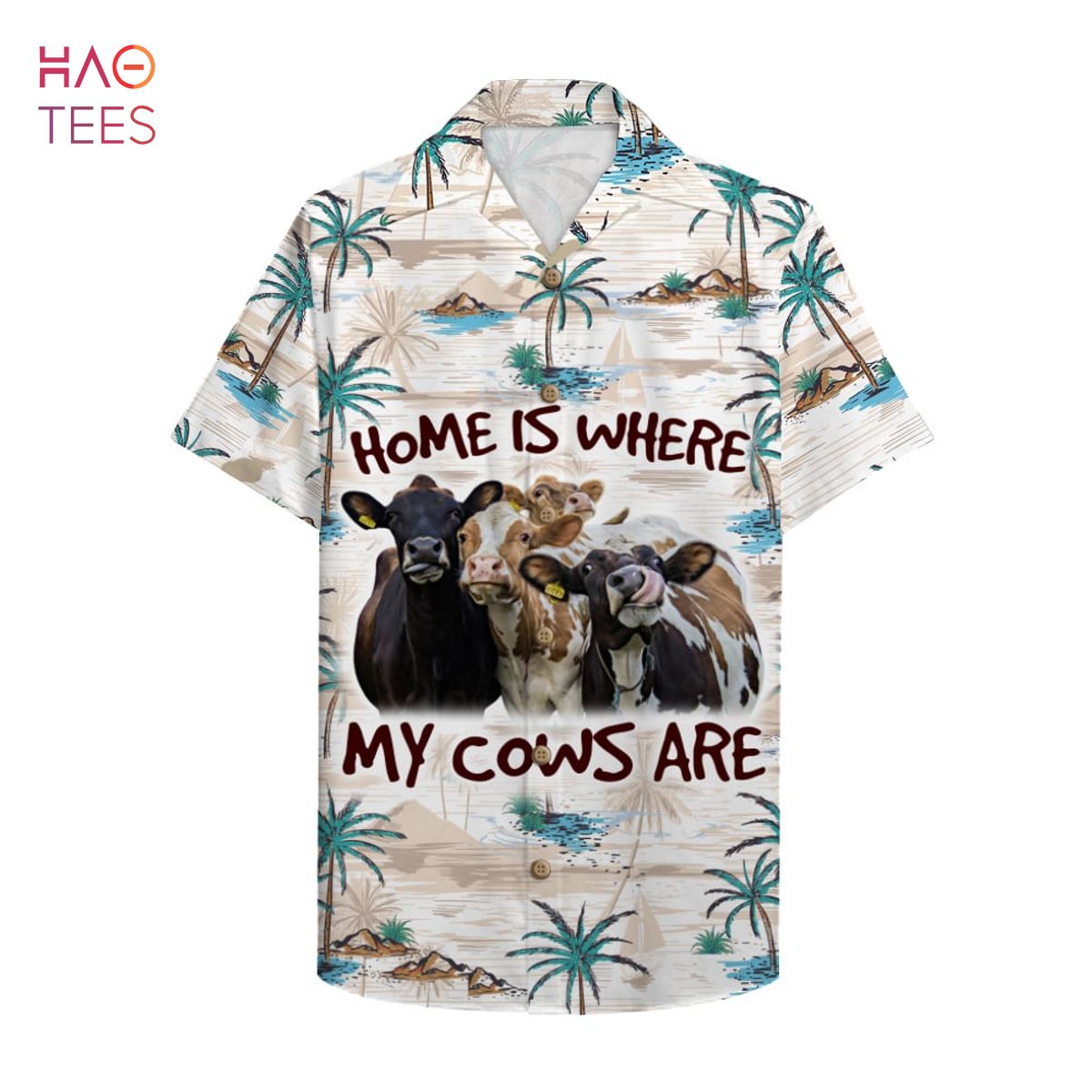 Home Is Where My Cows Are Farmer Hawaiian Shirt