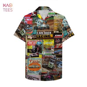 Dirt Track Racing Magazine Hawaiian Shirt, Aloha Shirt Dirt Track Racing Magazine Hawaiian Shirt, Aloha Shirt