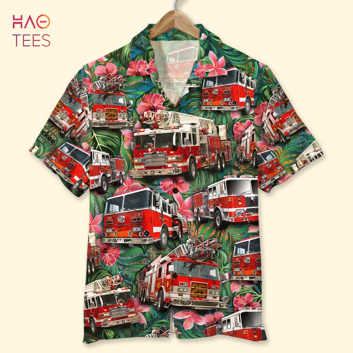 BEST Fire Truck Hawaiian Shirt