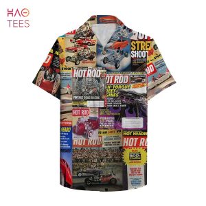 Hot Rod Magazine Hawaiian Shirt, Aloha Shirt Hot Rod Magazine Hawaiian Shirt, Aloha Shirt