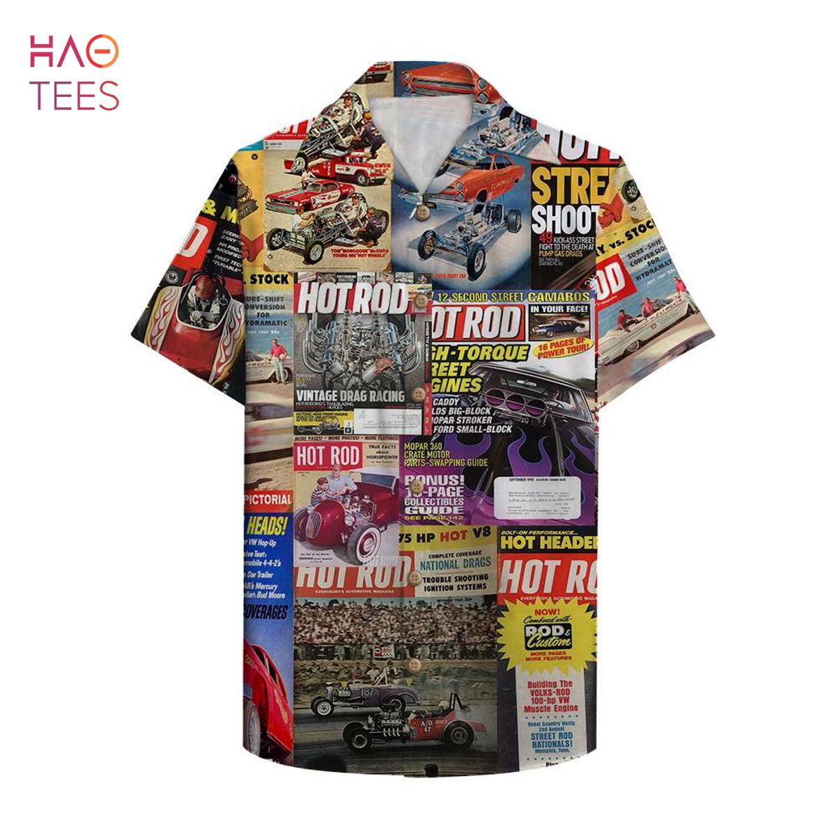 Hot Rod Magazine Hawaiian Shirt, Aloha Shirt