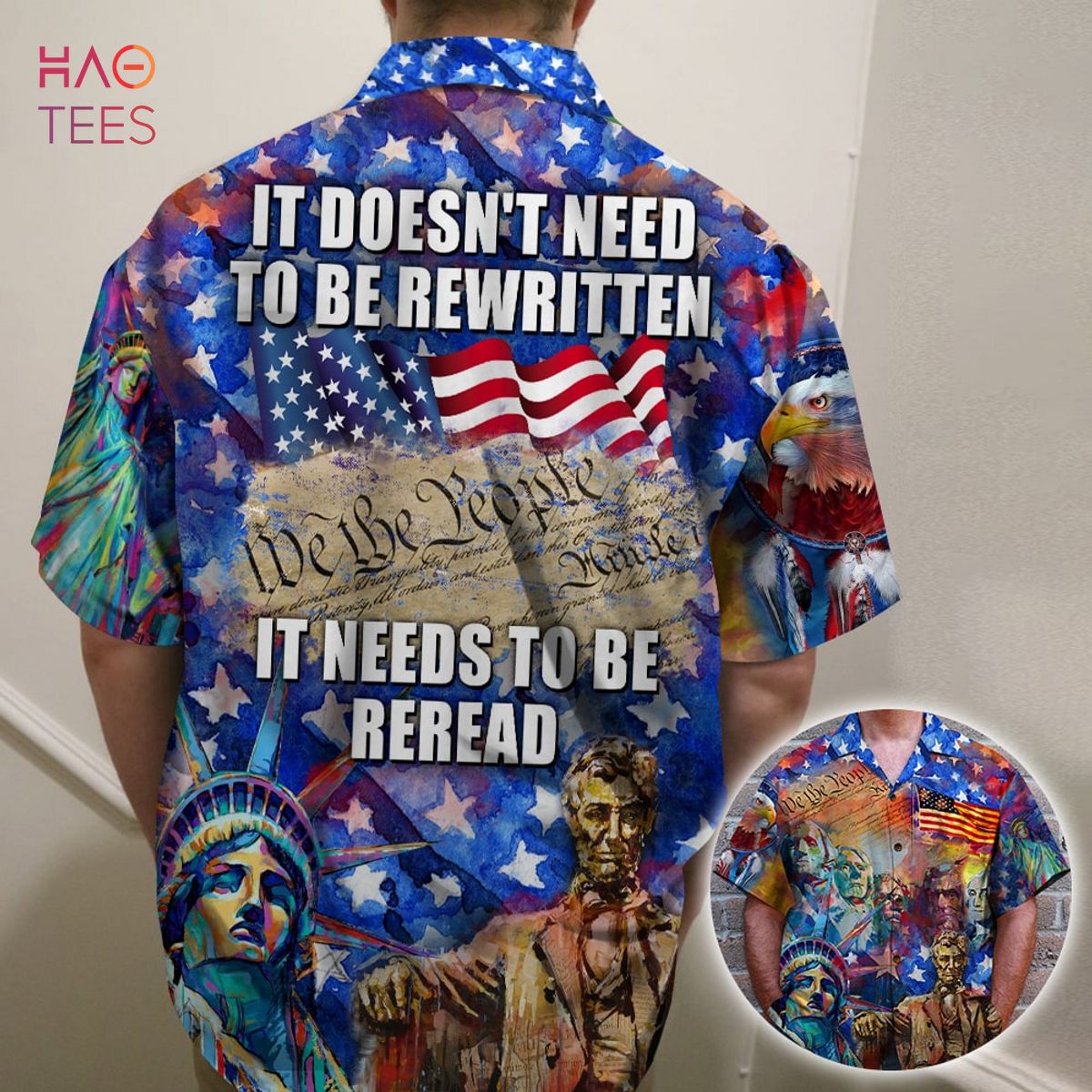It Doesn’t Need To Be Rewritten It Needs To Be Reread, Hawaiian Shirt