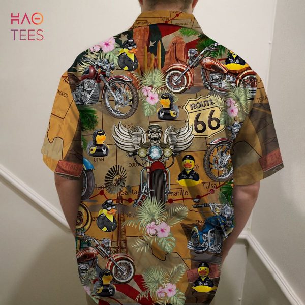 Motorcycle rubber duckie Hawaiian Shirt, Aloha Shirt