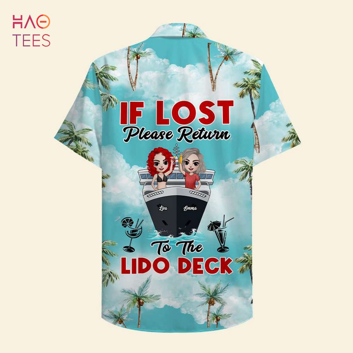 If Lost Please Return To The Lido Deck Hawaiian Shirt –