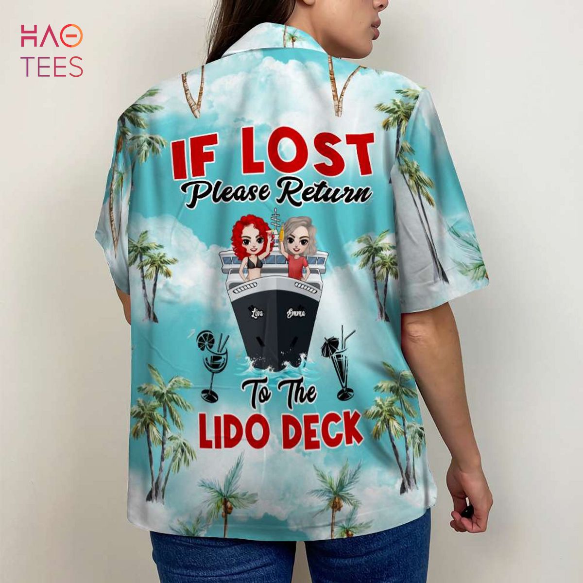 If Lost Please Return To The Lido Deck Hawaiian Shirt -