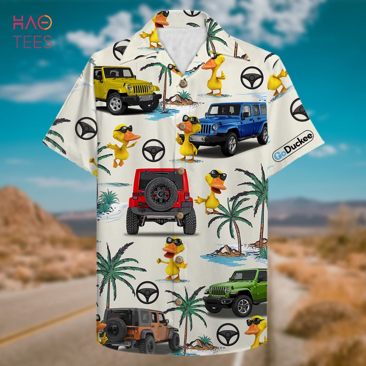 Jp Duck With Sunglasses Personalized Hawaiian Shirt Jp Duck With Sunglasses Personalized Hawaiian Shirt