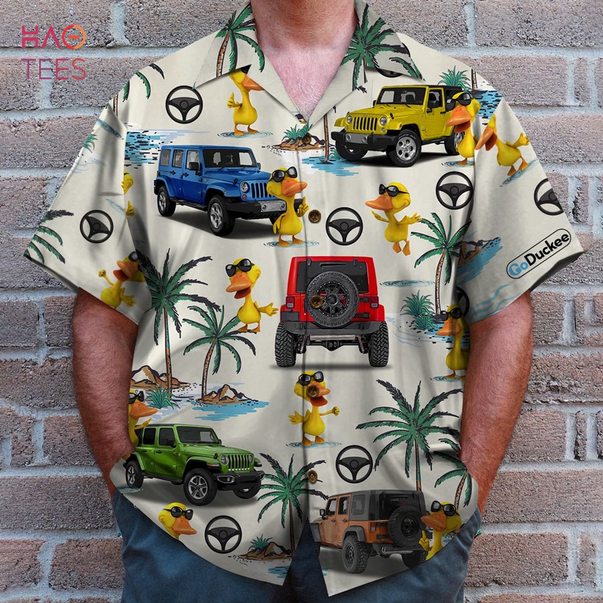 Jp Duck With Sunglasses Personalized Hawaiian Shirt Jp Duck With Sunglasses Personalized Hawaiian Shirt