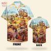 Skull Hot Rod & Palm Tree Pattern Hawaiian Shirt Skull Hot Rod & Palm Tree Pattern Hawaiian Shirt