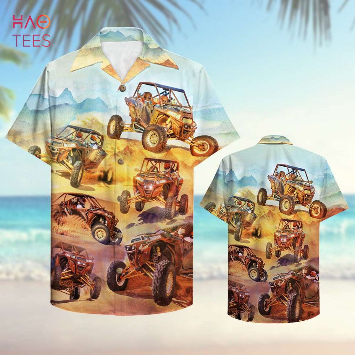 UTV Car Pattern Personalized Hawaiian Shirt UTV Car Pattern Personalized Hawaiian Shirt