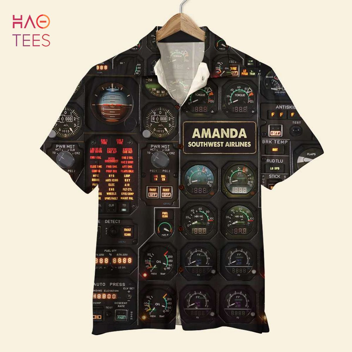 Pilot Seaplane Control Panel Hawaiian Shirt Pilot Seaplane Control Panel Hawaiian Shirt