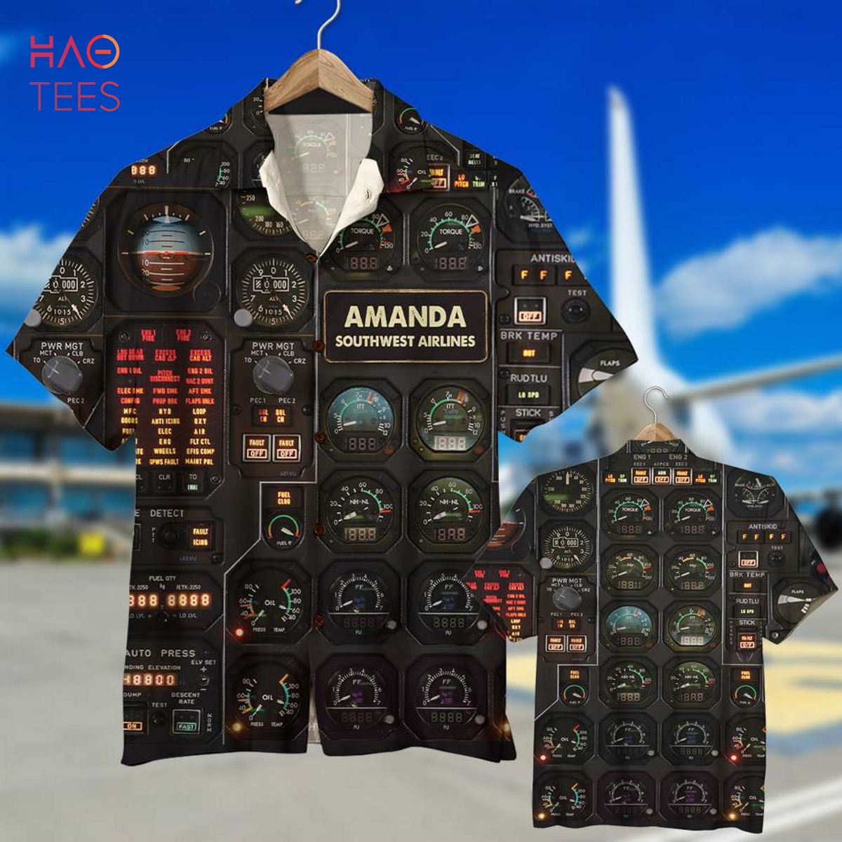 Pilot Seaplane Control Panel Hawaiian Shirt Pilot Seaplane Control Panel Hawaiian Shirt
