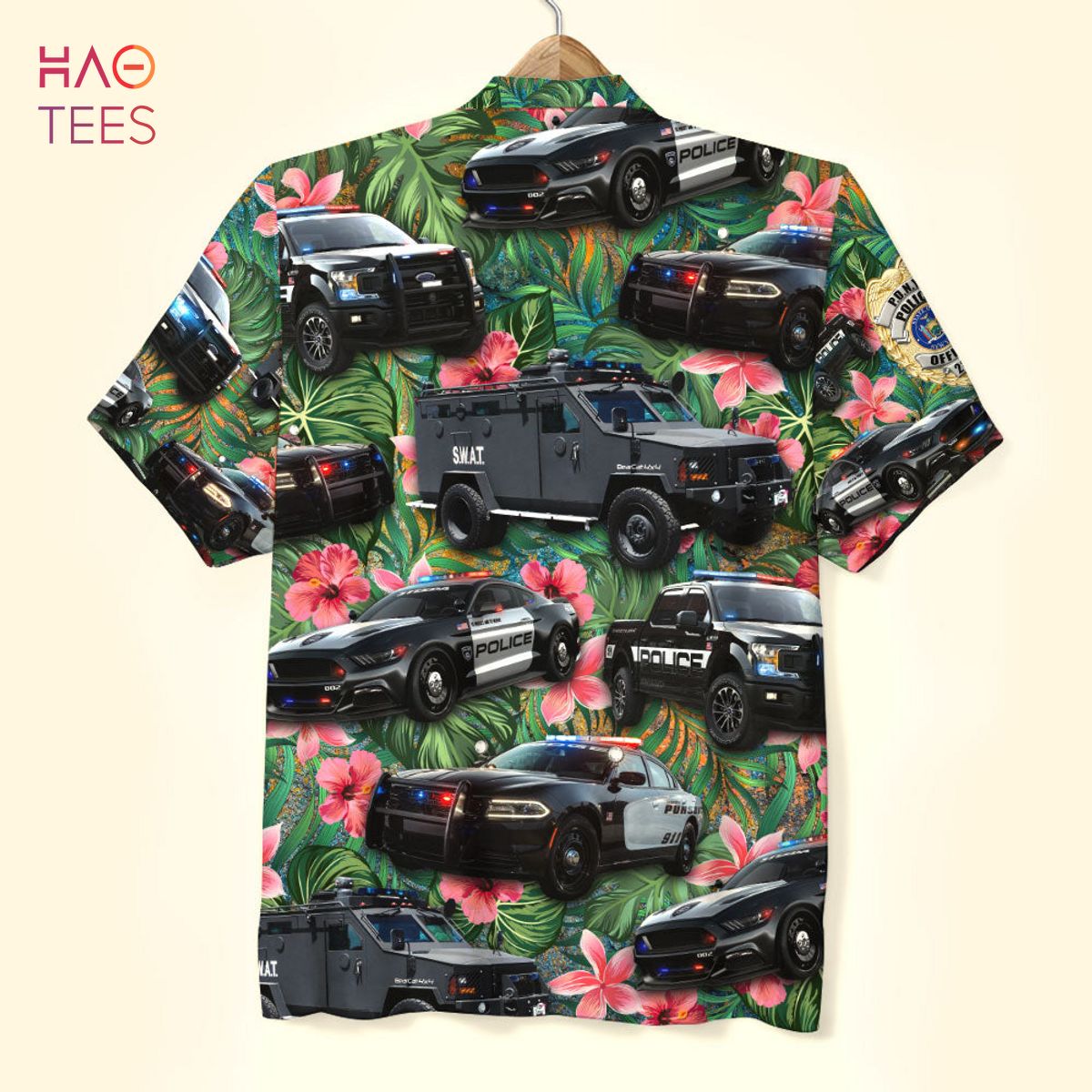 Personalized Police Vehicles Hawaiian Shirt Personalized Police Vehicles Hawaiian Shirt