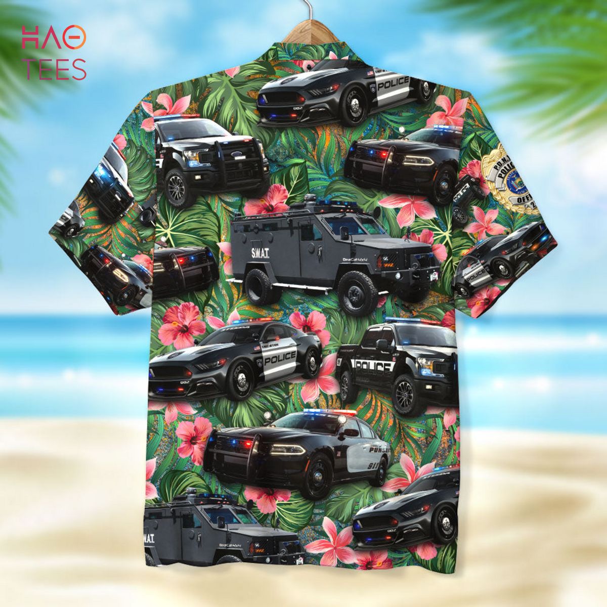 Personalized Police Vehicles Hawaiian Shirt Personalized Police Vehicles Hawaiian Shirt