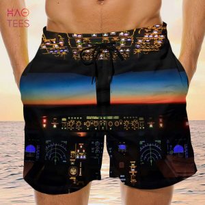 Pilot Control Panel Personalized Hawaiian Shirt and Men Beach Shorts