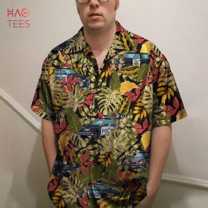 Police Car And Police Dog Hawaiian Shirt, Aloha Shirt