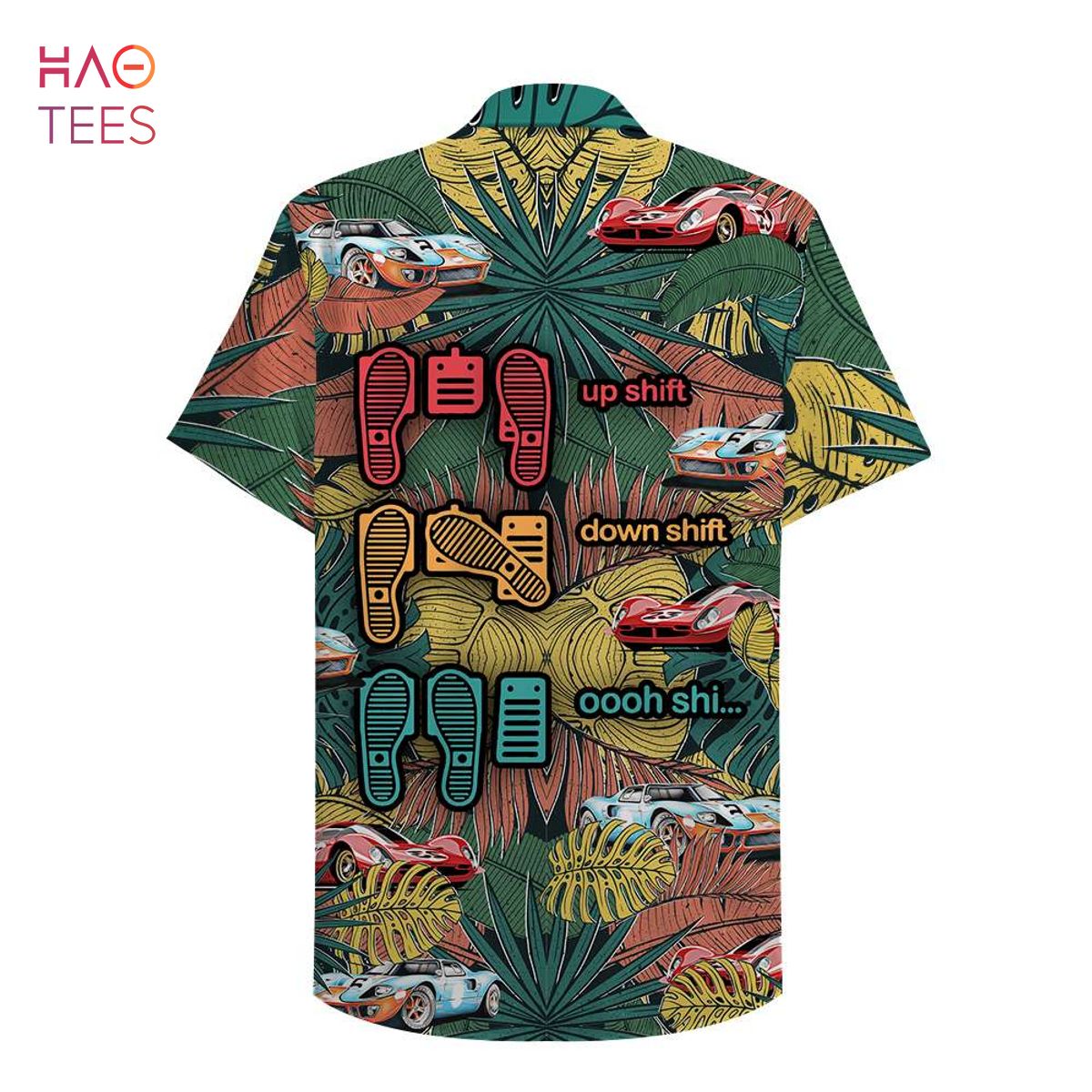 Sports Car Racing Up shift Down shift Oh shi Hawaiian Shirt, Aloha Shirt