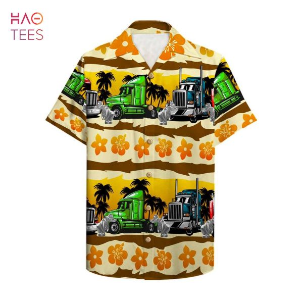 Trucker Summer Hawaiian Shirt, Aloha Shirt