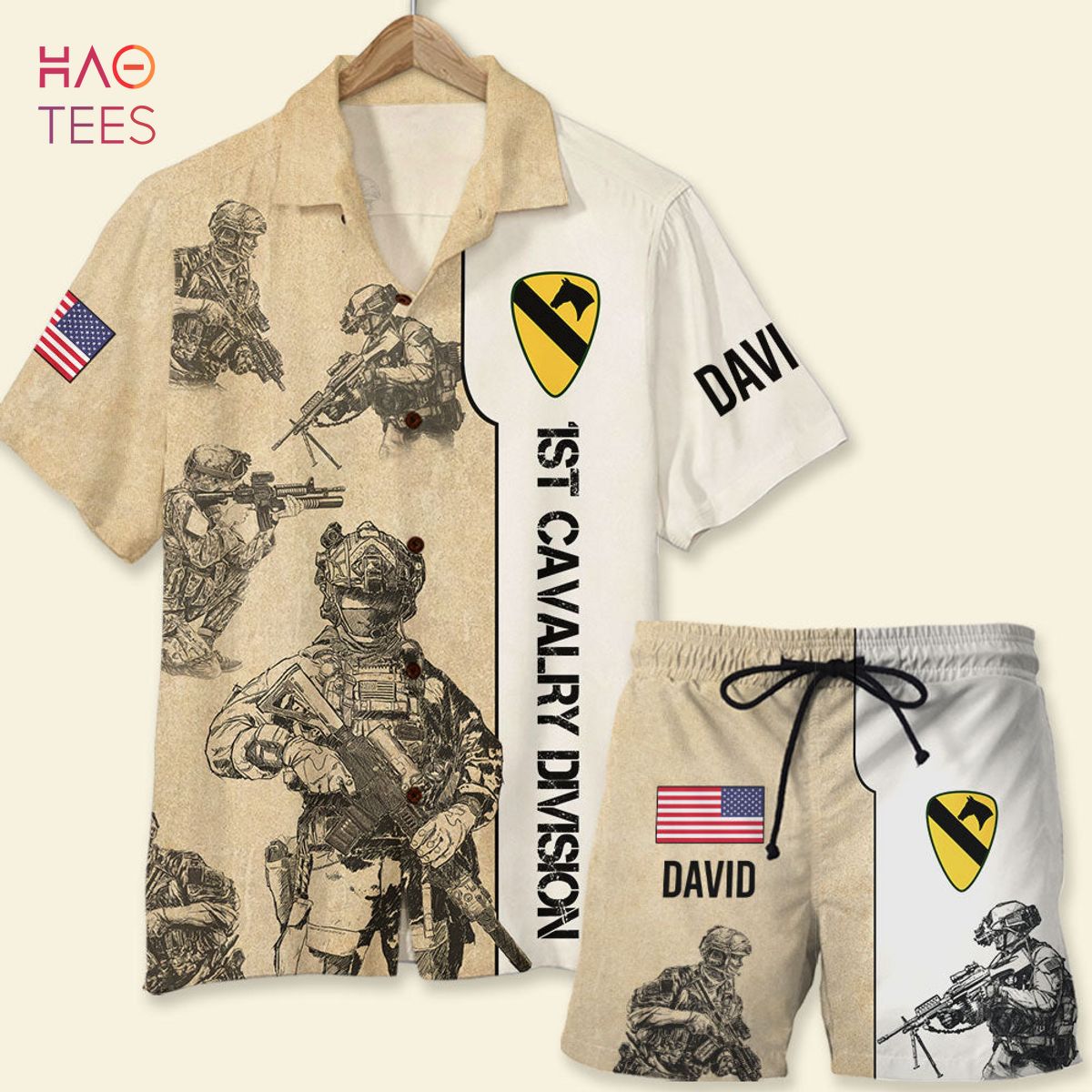 Veteran Hawaiian Shirt and Beach Shorts Veteran Hawaiian Shirt and Beach Shorts