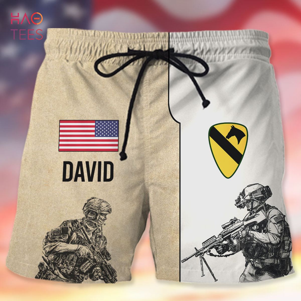 Veteran Hawaiian Shirt and Beach Shorts Veteran Hawaiian Shirt and Beach Shorts