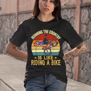 NEW Biden Bike Bicycle Running the country is like riding a bike Shirt