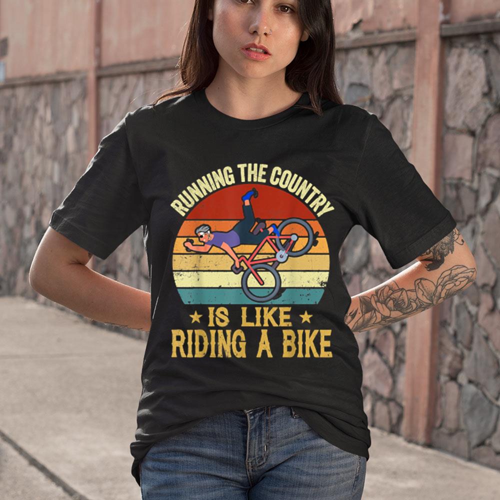 NEW Biden Bike Bicycle Running the country is like riding a bike Shirt NEW Biden Bike Bicycle Running the country is like riding a bike Shirt
