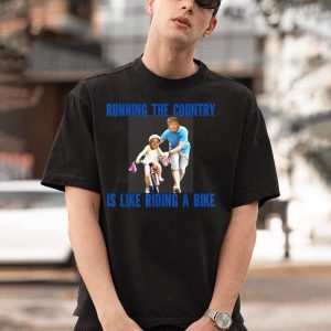 Biden Falls Off Bike Funny Joe Biden Falling Off His Bicycle Shirt