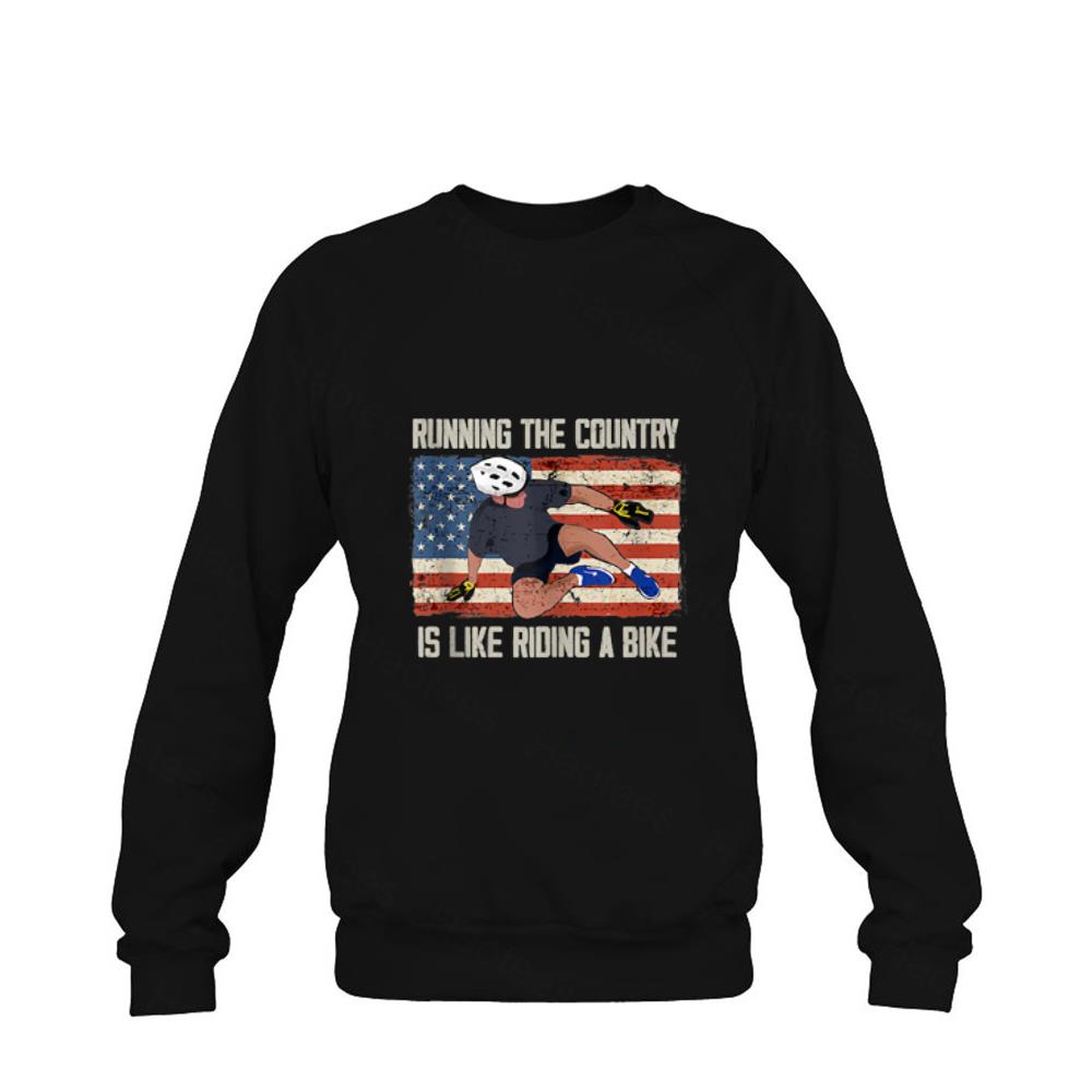 Funny Biden Bike, Running The Country Is Like Riding A Bike Shirt Funny Biden Bike, Running The Country Is Like Riding A Bike Shirt