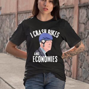 I Crash Bikes and Economies Joe Biden Falling off bike Shirt