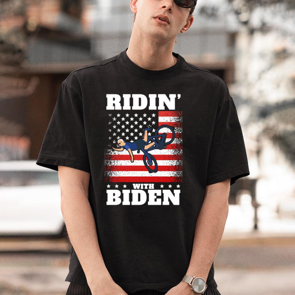 Joe Biden Falling With Biden Funny Ridin With Biden Sweatshirt Shirt