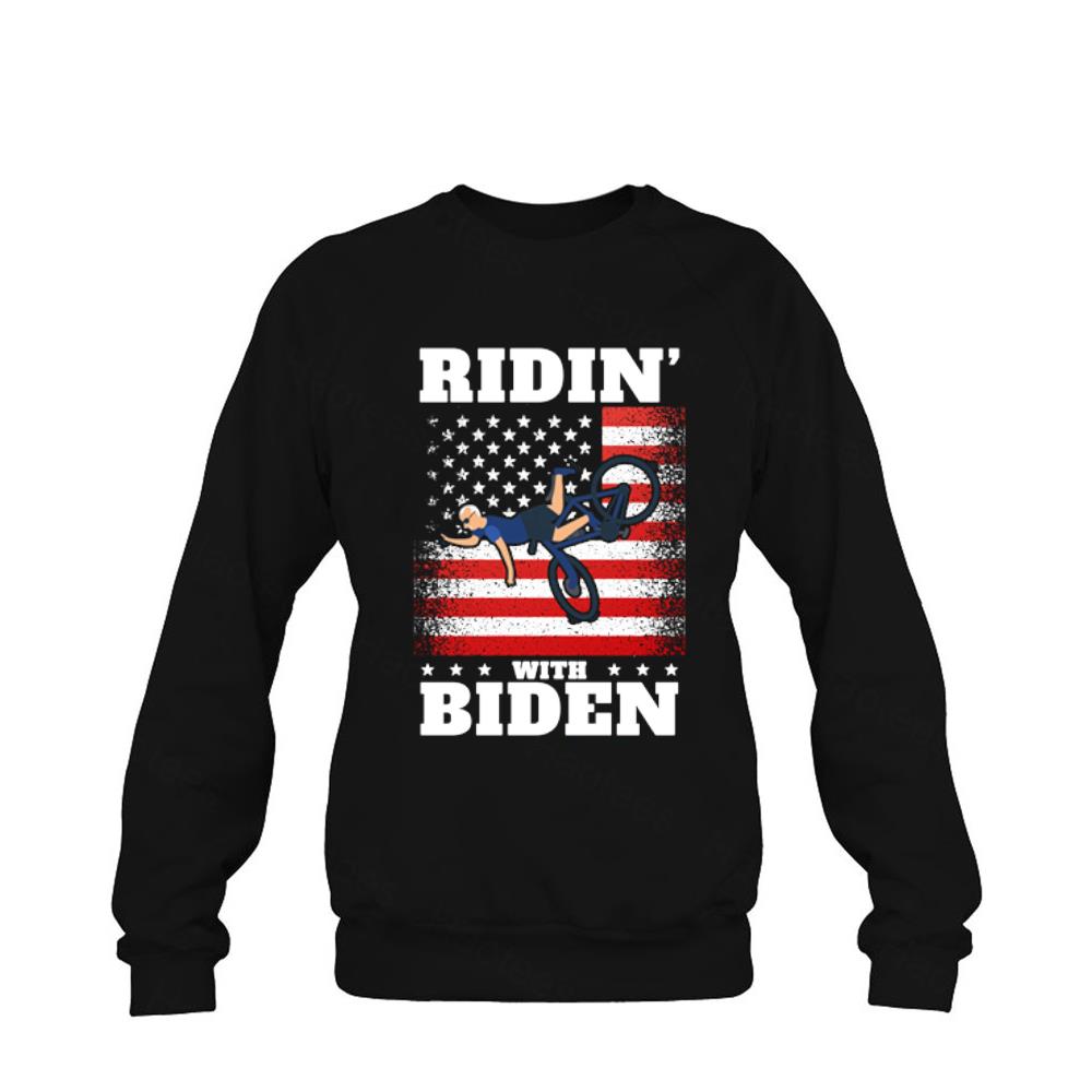 Joe Biden Falling With Biden Funny Ridin With Biden Sweatshirt Shirt Joe Biden Falling With Biden Funny Ridin With Biden Sweatshirt Shirt