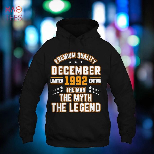 Man Myth Legend December 1992 30th Birthday Tee 30 Years Old Shirt