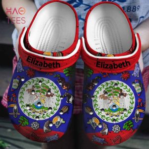 Belizean Flag Symbols Personalized Crocs