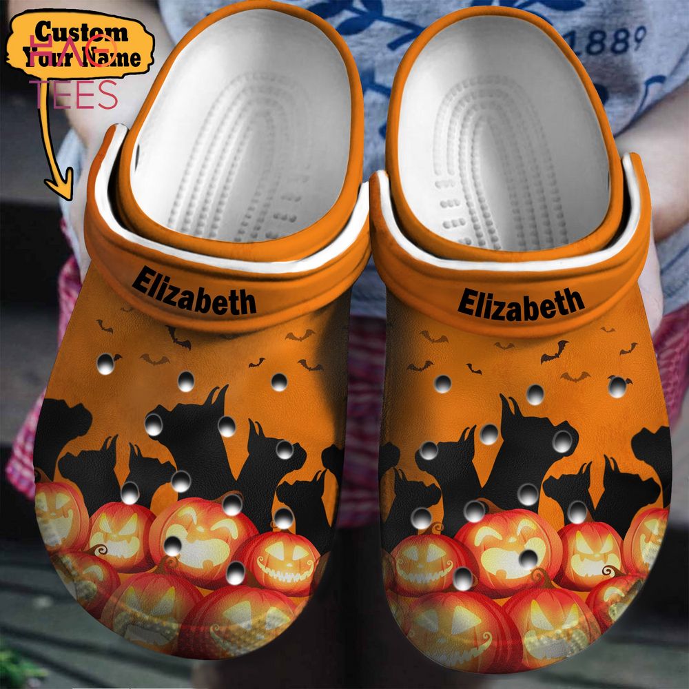 Boxer Halloween Personalized Clogs Shoes, Best Gifts For Boxer Lovers
