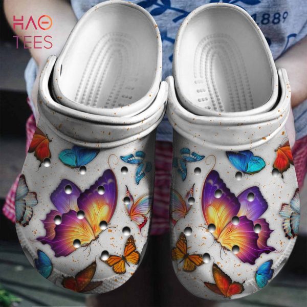 Butterfly Clogs Shoes, Best Gifts For Butterfly Lovers
