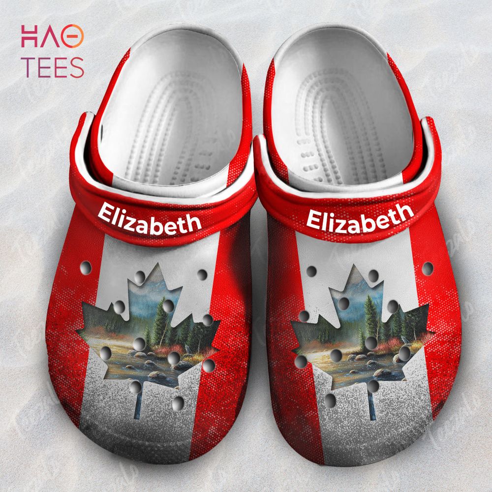 Canada Flag Scenery In Symbol Personalized Clogs Shoes