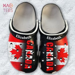 Canada Personalized Clogs Shoes With A Half Flag
