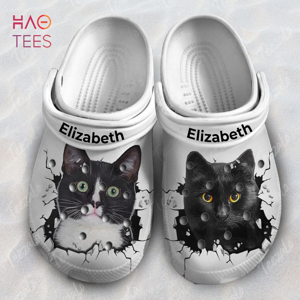 Cat Out Of The Hole Personalized Clogs Shoes