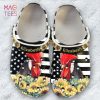 Chicken With American Flag Clogs Shoes