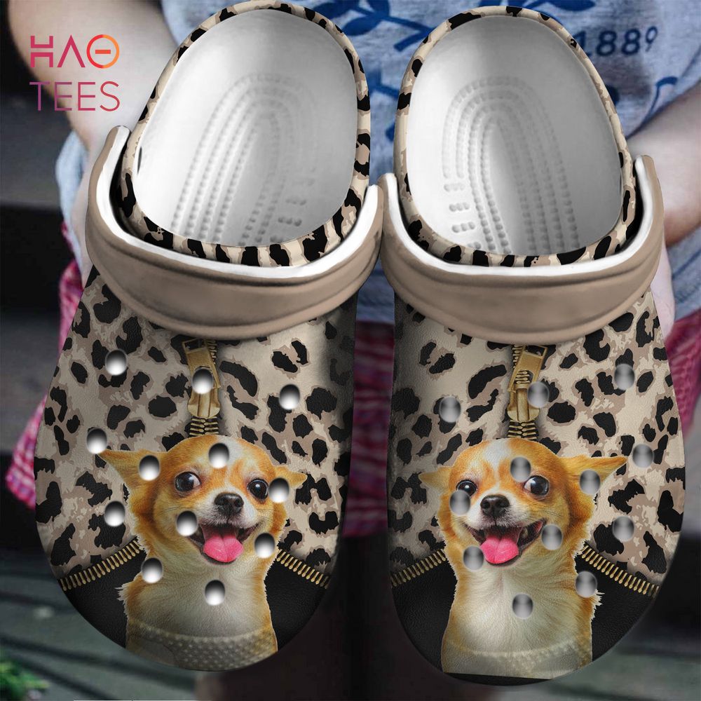 Chihuahua Clogs Shoes Zipper Leopard For Chihuahua Lovers