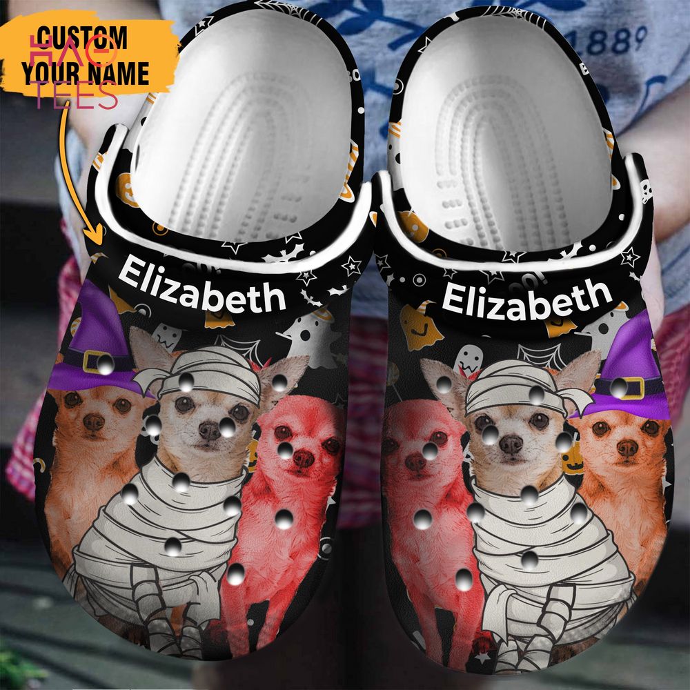 Chihuahua Halloween Personalized Clogs Shoes Chihuahua Halloween Personalized Clogs Shoes