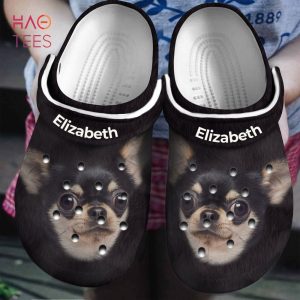 Chihuahua Head Personalized Clogs Shoes With Your Name, Chihuahua Clogs Shoes