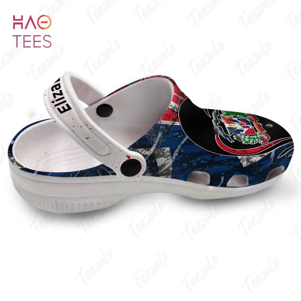 Coat Of Arms Flag Dominican Camo Pattern Personalized Clogs Shoes Coat Of Arms Flag Dominican Camo Pattern Personalized Clogs Shoes