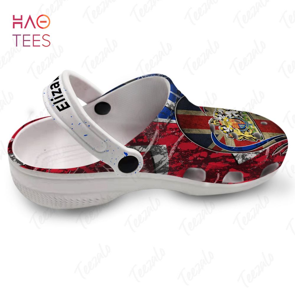 Coat Of Arms Flag UK Camo Pattern Personalized Clogs Shoes Coat Of Arms Flag UK Camo Pattern Personalized Clogs Shoes
