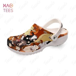 Cow Face Cartoon Personalized Clogs Shoes