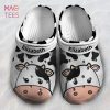Cow Floral Print Personalized Clogs Shoes For Cow Lovers