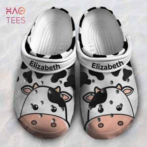 Cow Face Personalized Clogs Shoes With Your Name