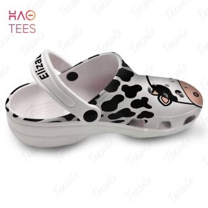 Cow Face Personalized Clogs Shoes With Your Name